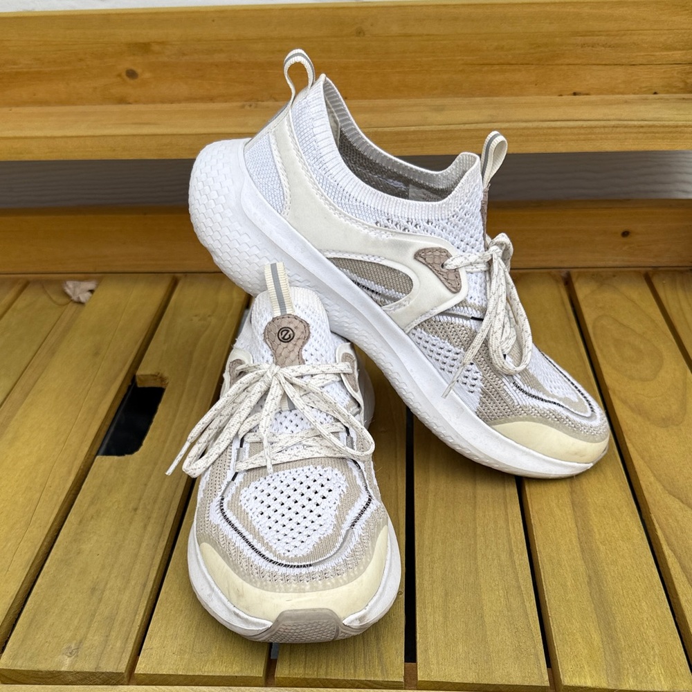 Women's White and Cream Cole Haan ZeroGrand running shoes